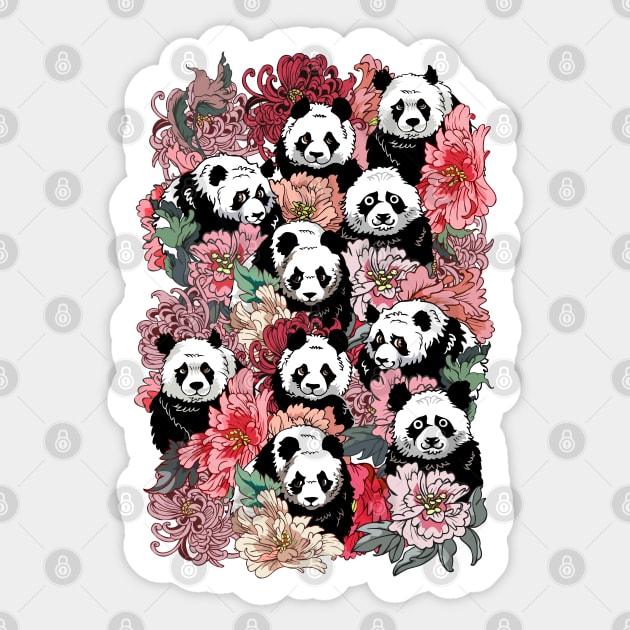 Because Panda Sticker by huebucket
